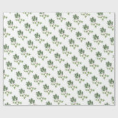 Weihnachtsstechpalmen-und -efeu-botanische geschenkpapier (Flach)