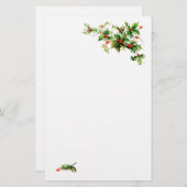 Weihnachtsstechpalmenbriefpapier Briefpapier (Vorne/Hinten)