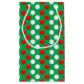 Weihnachtsstecke rot weiß und grün kleine Geschenk Kleine Geschenktüte (Rückseite)