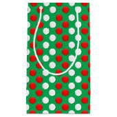 Weihnachtsstecke rot weiß und grün kleine Geschenk Kleine Geschenktüte (Vorderseite)