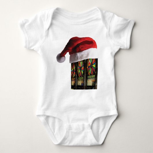 Weihnachtsstecker Baby Strampler (Vorderseite)