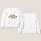 Weihnachtsstegosaurus Funny Festive Dinosaurier El (Design Vorderseite & Rückseite)