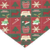 Weihnachtssteine-14x72 BAUMWOLLE TABELLENRUNNER Kurzer Tischläufer (Ecke)