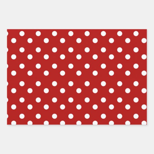 Weihnachtssteine & Bäume Custom Monogram Red Geschenkpapier Set (Vorderseite 3)