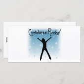 Weihnachtssteine! Feiertagskarte (Vorne/Hinten)