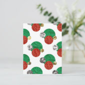 Weihnachtssteine Feiertagspostkarte (Stehend Vorderseite)