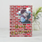 Weihnachtssteine FotoCollage Feiertagskarte (Stehend Vorderseite)