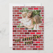 Weihnachtssteine FotoCollage Feiertagskarte (Rückseite)