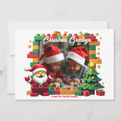Weihnachtssteine & Kichern Karte (Vorderseite)