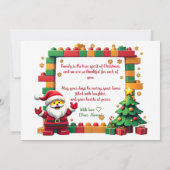 Weihnachtssteine & Kichern Karte (Rückseite)