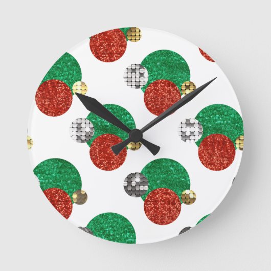 Weihnachtssteine Runde Wanduhr (Vorderseite)