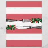 Weihnachtssteine Weihnachtsmenü mit Briefkopf (Rückseite)