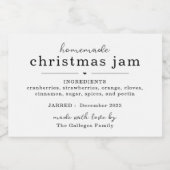 Weihnachtssteinfeuerzeichen Lebensmitteletikett (Einzelnes Label)