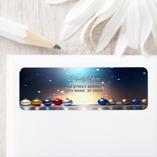 Weihnachtsstelktuch-Rücksendeadresse (Insitu)