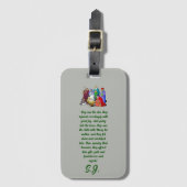 Weihnachtsstempel Gepäckanhänger (Vorderseite Vertikal)