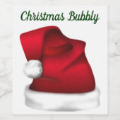 Weihnachtsstempel Weinetikett (Einzelnes Label)