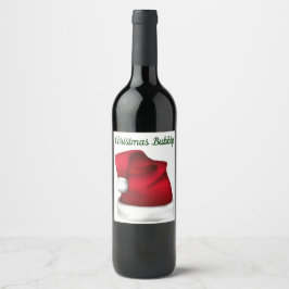 Weihnachtsstempel Weinetikett