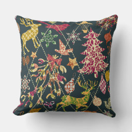 Weihnachtssteppdecke Kissen