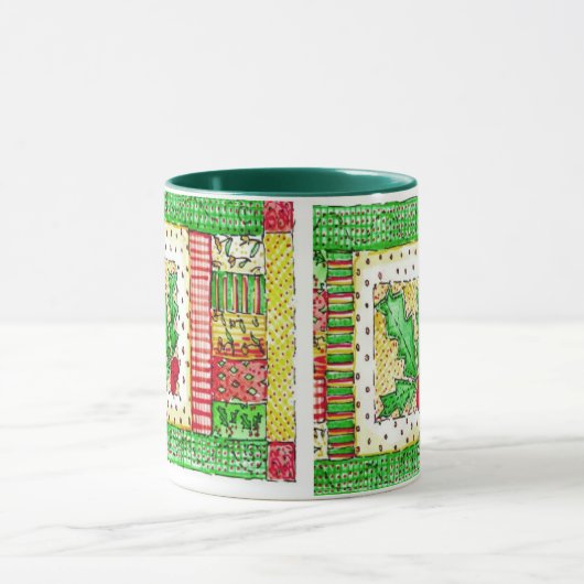 Weihnachtssteppdecke - Tasse (Zentrum)