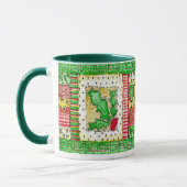 Weihnachtssteppdecke - Tasse (Links)