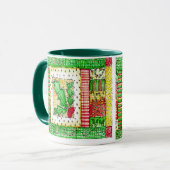 Weihnachtssteppdecke - Tasse (Vorderseite Links)
