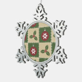 Weihnachtssteppdecken-Zinn-Verzierung Schneeflocken Zinn-Ornament (Rechts)