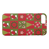 Weihnachtssteppdeckenmuster iPhone 7 Fall Case-Mate iPhone Hülle (Rückseite (Horizontal))