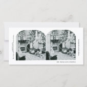 Weihnachtsstereoview - Vintag Feiertagskarte (Vorderseite)