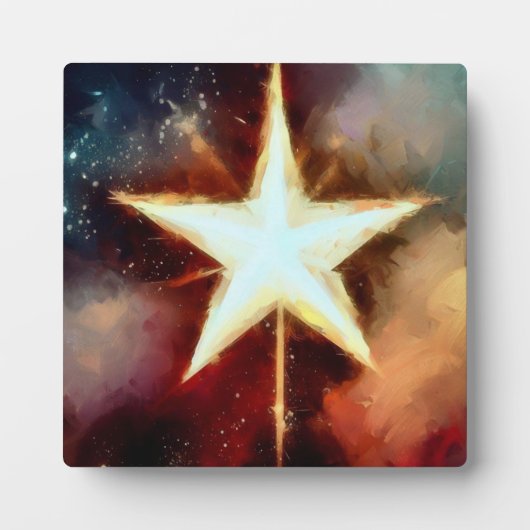 Weihnachtsstern 1 fotoplatte (Vorderseite)