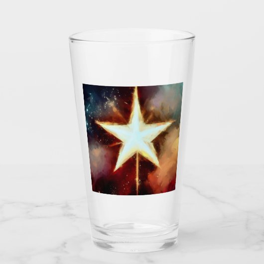 Weihnachtsstern 1 glas (Vorderseite)
