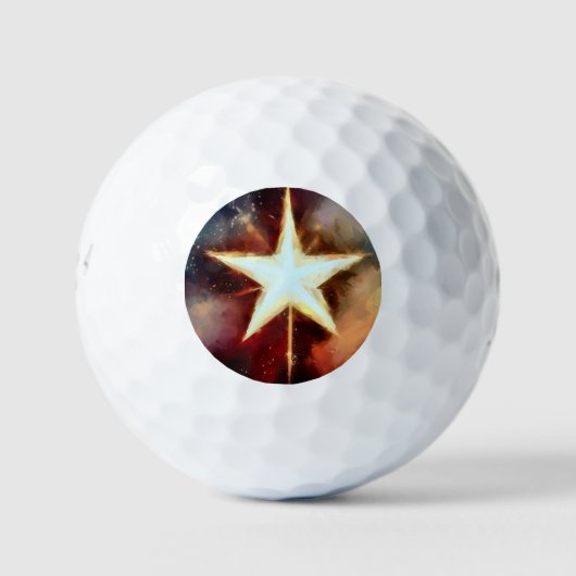 Weihnachtsstern (1) golfball (Vorderseite)