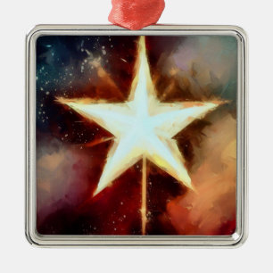 Weihnachtsstern 1 ornament aus metall