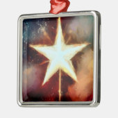 Weihnachtsstern 1 ornament aus metall (Links)