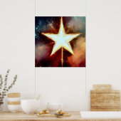 Weihnachtsstern 1 poster (Küche)