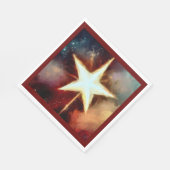 Weihnachtsstern 1 serviette (Ecke)