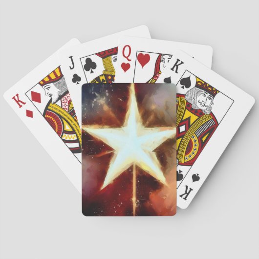 Weihnachtsstern (1) spielkarten (Rückseite)