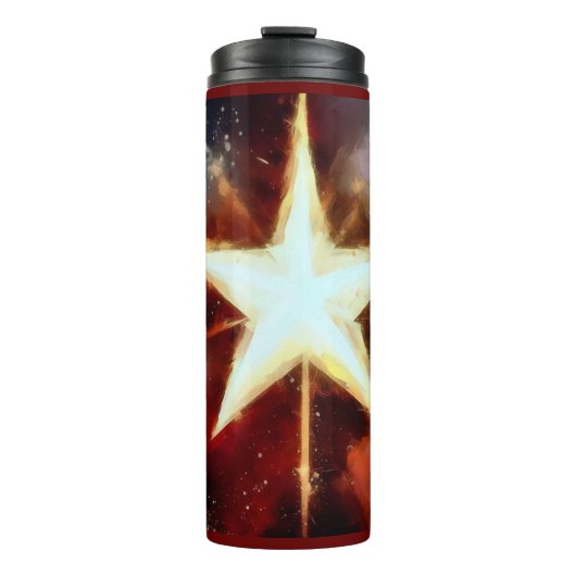 Weihnachtsstern 1 thermosbecher (Vorderseite)