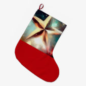 Weihnachtsstern 2 großer weihnachtsstrumpf (Vorderansicht (hängend))