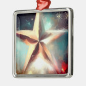 Weihnachtsstern 2 ornament aus metall (Links)
