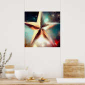 Weihnachtsstern 2 poster (Küche)