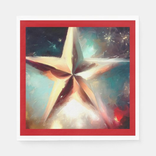Weihnachtsstern 2 serviette (Vorderseite)