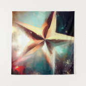 Weihnachtsstern 2 wandteppich (Vorderseite (Horizontal))