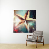 Weihnachtsstern 2 wandteppich (Beispiel (Horizontal))