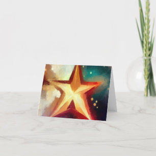 Weihnachtsstern 3 feiertagskarte