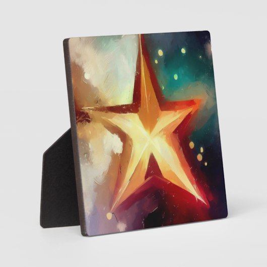 Weihnachtsstern 3 fotoplatte (Vorderseite)