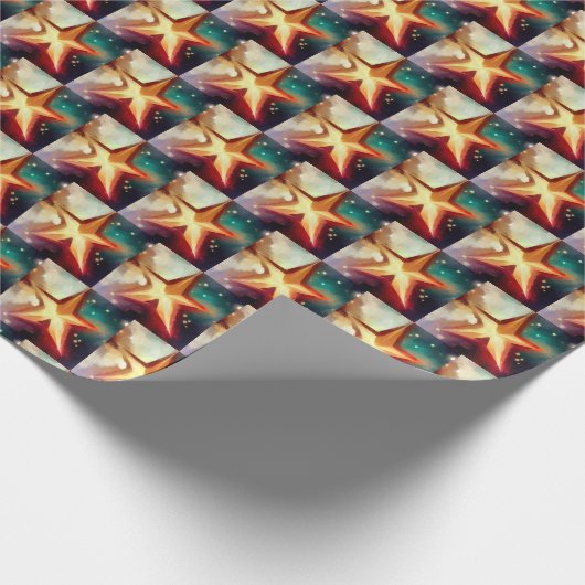 Weihnachtsstern 3 geschenkpapier (Ecke)
