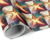 Weihnachtsstern 3 geschenkpapier (Rolleneckpunkt)