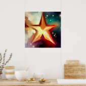 Weihnachtsstern 3 poster (Küche)