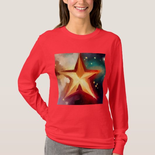 Weihnachtsstern 3 T-Shirt (Vorderseite)
