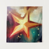 Weihnachtsstern 3 wandteppich (Vorderseite (Horizontal))